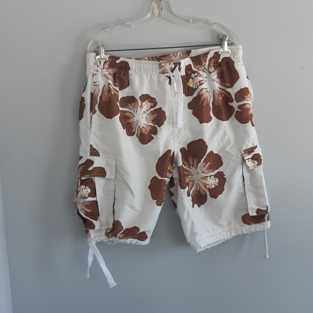 Kanu  Men's Trunk Short  Size M white/brown